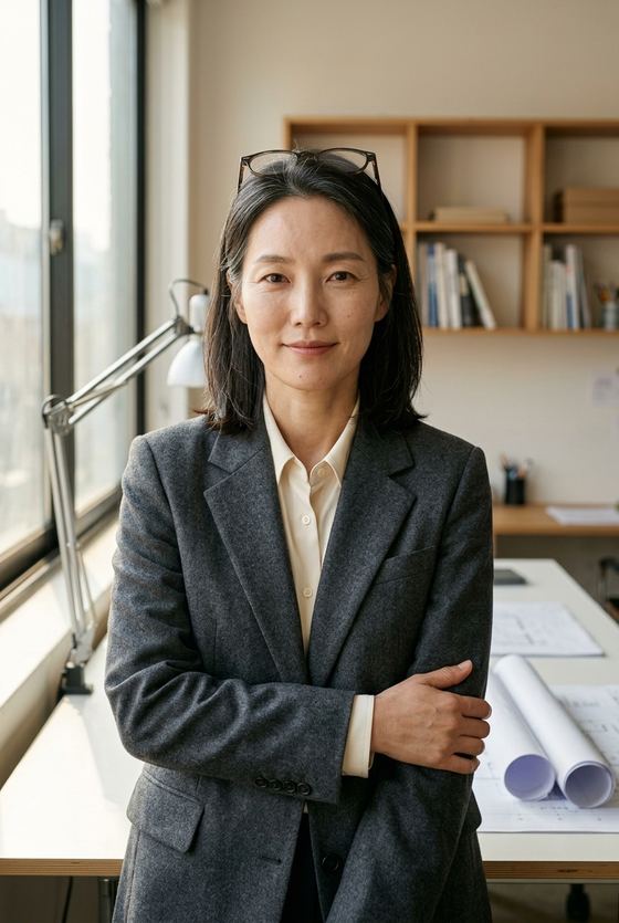 같은 인물이 미래의 나 연출로 바뀐 사진
